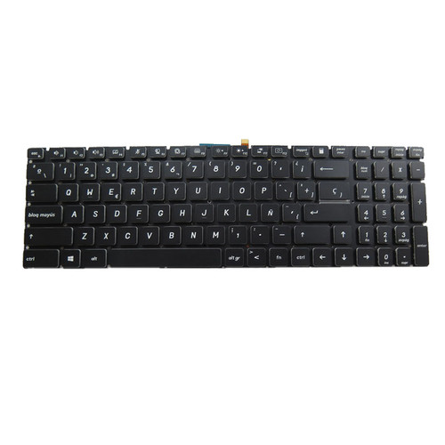 Black New Laptop RGB Backlit Keyboard For MSI WS72 6QH 6QI 6QI161FD 6QJ16H21 Spanish SP No Frame
