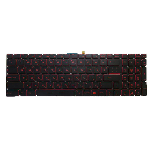 Black New Laptop No Backlit Keyboard Red Word For MSI Creator 17M A10 A10SD A10SE Bulgaria BG No Frame