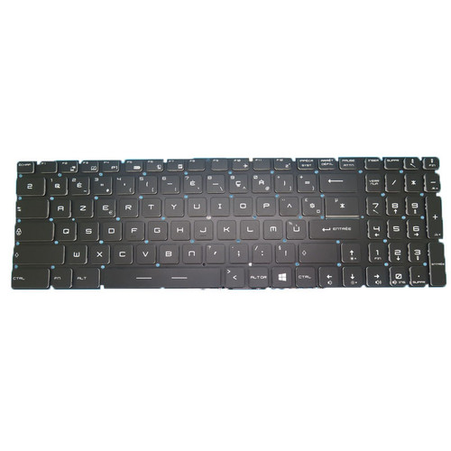 Black New Laptop Backlit Keyboard For MSI GF75 Thin 9RCX 9SC 9SCSR 9SCXR 9SD 9SE United Kingdom UK No Frame