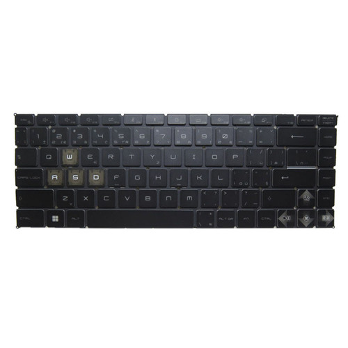 Black New Laptop Monochrome Backlit Keyboard For MSI GF63 Thin 11UC 11UD 11SC 11SCV Czech CZ No Frame 9Z.NEVBN.513