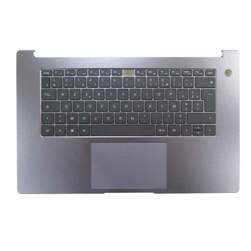 Laptop PalmRest&keyboard For HONOR MagicBook X 15 2022 BDR-WFH Gray Top Case French FR Black keyboard With Touchpad