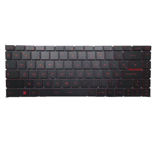 Black New Laptop No Backlit Keyboard Red Word For MSI WS65 8SK 8TK 9TJ 9TK 9TL 9TM French FR No Frame