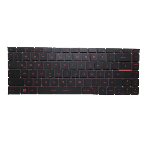 Black New Laptop No Backlit Keyboard Red Word For MSI P65 Creator 8SD 8SE 8SF 9SD 9SE 9SF 9SG German GR No Frame