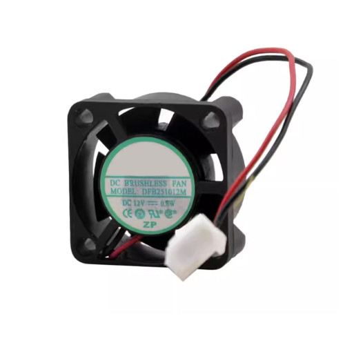Cooling Fan For YOUNGLINN DFB251012M 2.5CM DC12V 0.8W 2PIN 2Lines New