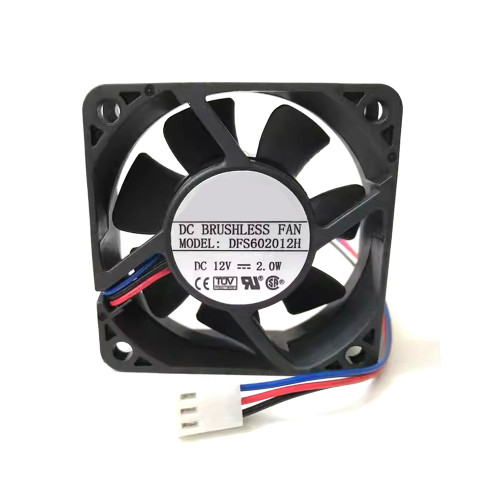 Cooling Fan For YOUNGLINN DFS602012H 6020 DC12V 2.0W 2PIN 2Lines NEW