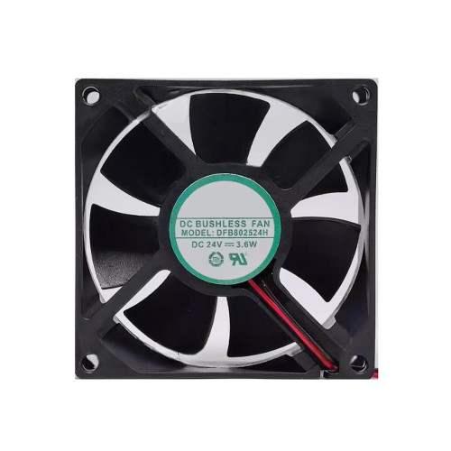 Cooling Fan For YOUNGLINN DFB122512H 8025 8CM DC24V 3.6W 2Lines New