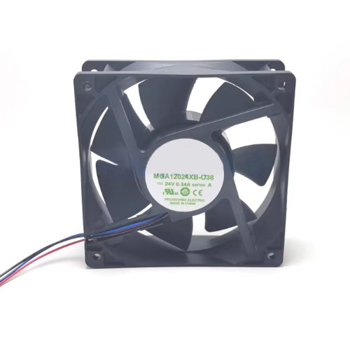 Cooling Fan For Protechnic MGA12024XB-O38 12038 DC24V 0.34A 3Lines New