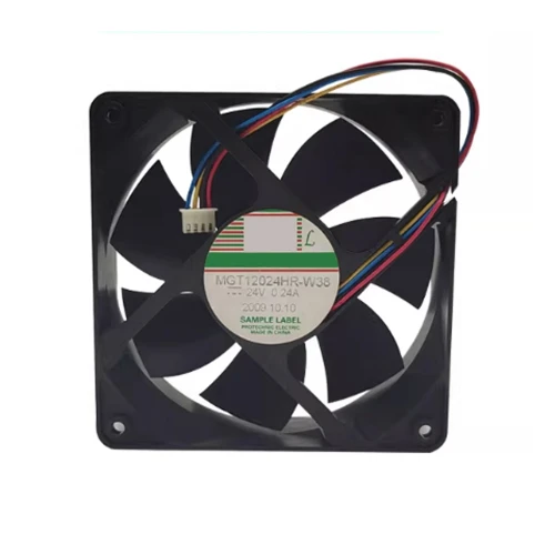 Cooling Fan For Protechnic MGT12024HR-W38 12038 DC24V 0.24A 4PIN 4Lines New