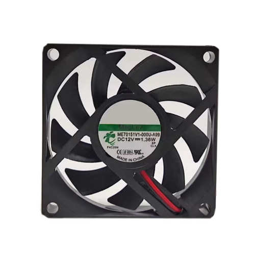 Cooling Fan For SUNON ME70151V1-000U-A99 7015 7CM DC12V 1.36W 2Lines New