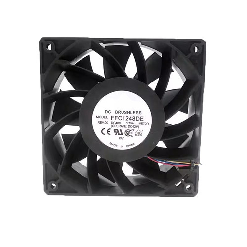 Cooling Fan For DELTA FFC1248DE-8E72R 120*120*38MM DC48V 0.75A 2lines New