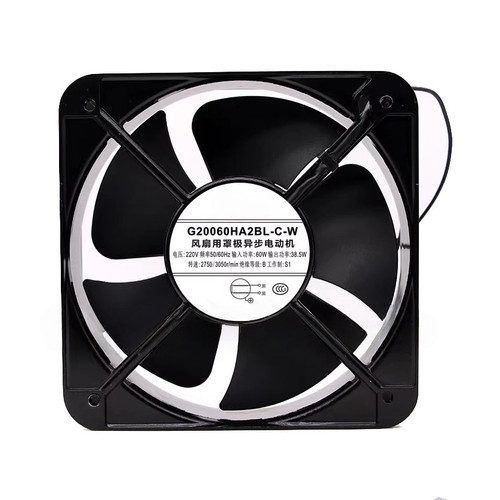 Cooling Fan For DELIXI G20060HA2BL-C-W 200*200*60MM 220V 50/60HZ New