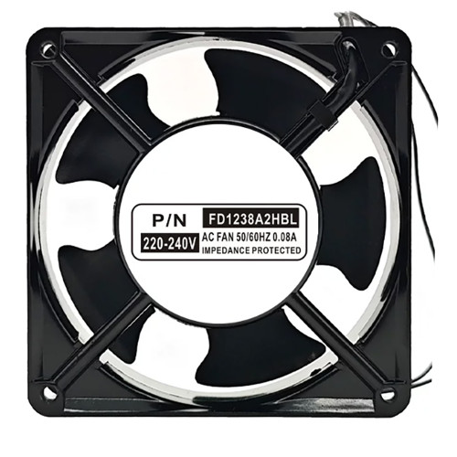 Cooling Fan For JINYUDA FD1238A2HBL AC220-240V 0.08A 50/60Hz 2-Wire New