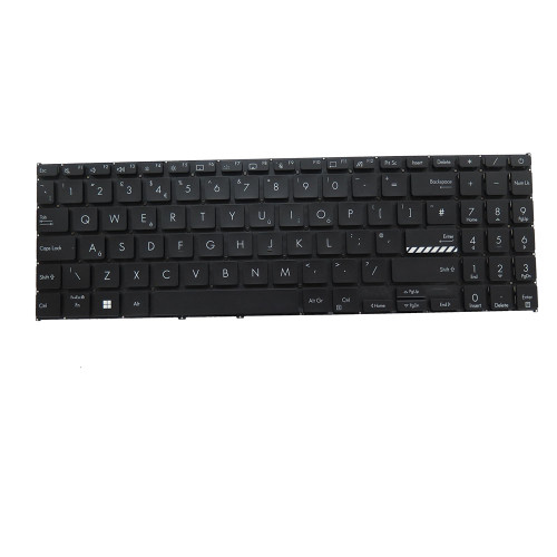 Laptop Keyboard For ASUS VivoBook 15 OLED D1505YA Without Frame Black United Kingdom UK Without Backlit