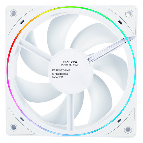 Cooling Fan For Thermalright TL-S12RW DC12V 0.15AMP 1500RPM S-FDB Bearing 4Pin PWM+3Pin 5V ARGB 120*120*25MM New