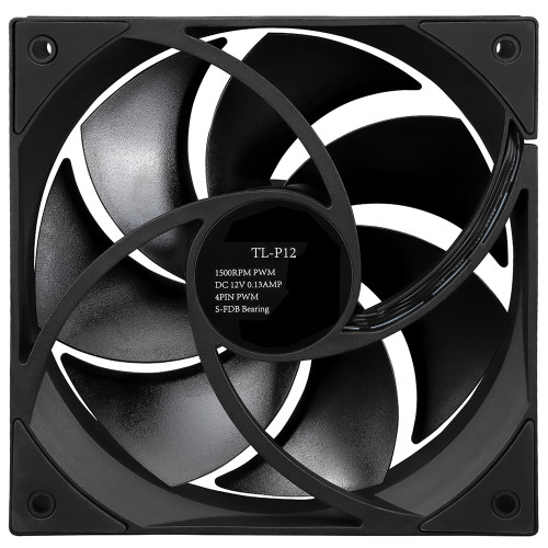 Cooling Fan For Thermalright TL-P12 DC12V 0.13A 0.13AMP 1500RPM S-FDB Bearing 4Pin PWM 124*120*25MM New