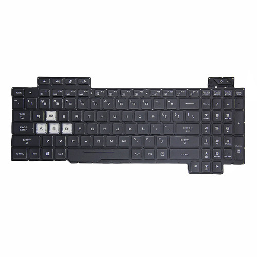 Laptop Keyboard For ASUS For ROG Strix SCAR 2 GL504 GL504G GL504GM GL504GS GL504GV GL504GW United States US With RGB Backlit Without Frame with WASD transparent keys
