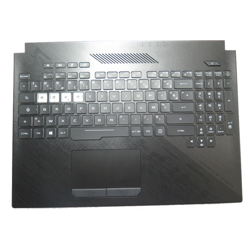 Laptop PalmRest&Keyboard For ASUS ROG Strix Hero II G515G G515GW Black Top Case Black AZERTY French FR RGB Backlit Keyboard