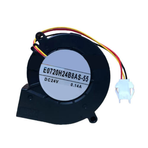 Cooling Fan For SERVO E0720H24B8AS-55 7CM DC24V 0.14A 7CM 3PIN 3Lines New