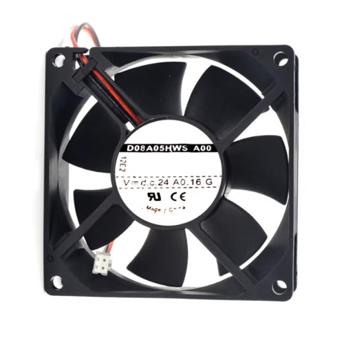 Cooling Fan D08A05HWS A00 8025 8CM DC24V 0.16A 2PIN 2Lines New