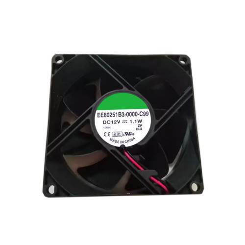 Cooling Fan For SUNON EE80251B3-0000-C99 8025 DC12V 1.1W 8CM 2Lines New