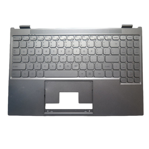 Replacement Laptop Palmrest For Hongsamde HL160G With Backlit English US Keyboard Silver Upper Case New