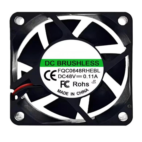 Cooling Fan For FQC FQC0648RHEBL DC48V 0.11A 5.4W 60*60*25MM 5000RPM 2PIN Waterproof New