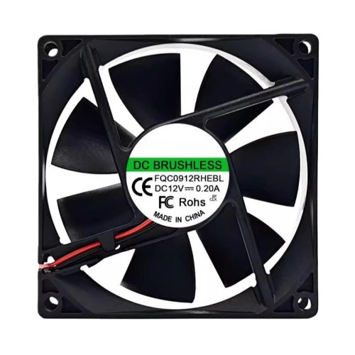 Cooling Fan For FQC FQC0912RHEBL DC12V 0.2A 1.7W 90*90*25MM 2400RPM 2PIN Waterproof New