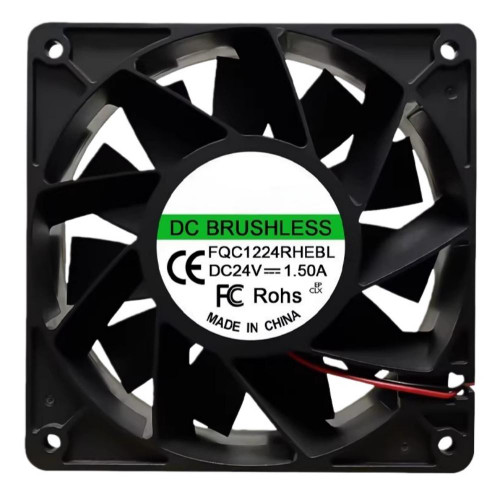 Cooling Fan For FQC FQC1224RHEBL DC24V 1.5A 36W 120*120*38MM 2PIN Waterproof New