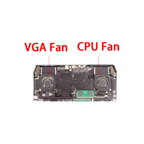Laptop CPU GPU Cooling Fan For ACER For Predator Helios 18 AI PH18-73 New