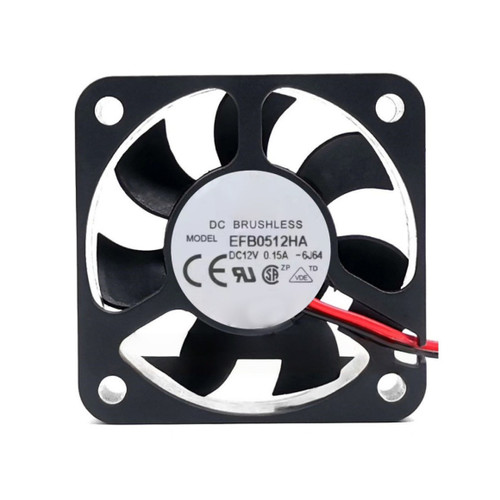 Cooling Fan For DELTA EFB0512HA-6J64 50*50*10MM DC12V 0.15A 2lines New