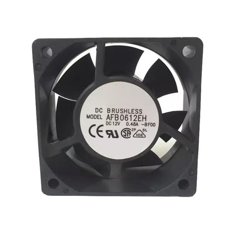 Cooling Fan For DELTA AFB0612EH-BF00 60*60*25MM DC12V 0.48A 2lines New