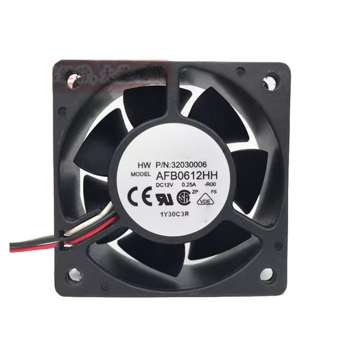 Cooling Fan For DELTA AFB0612HH-R00 60*60*25MM DC12V 0.25A 3lines New