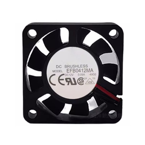 Cooling Fan For DELTA EFB0412MA-4X50 40*40*10MM DC12V 0.09A 2lines New