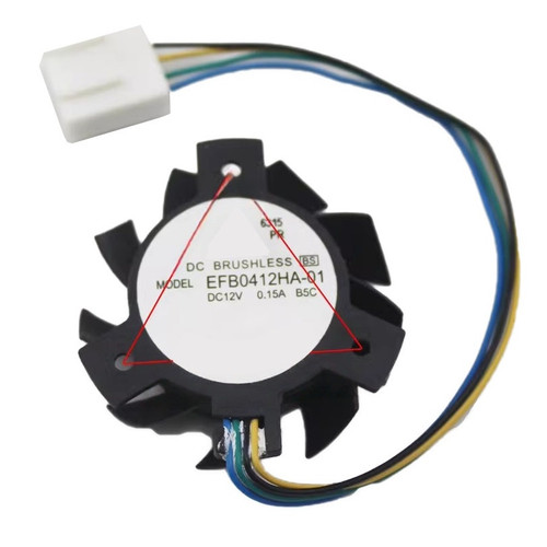 Cooling Fan For DELTA EFB0412HA-01-B5C EFB0412HA-01 B5C DC12V 0.15A 4lines New