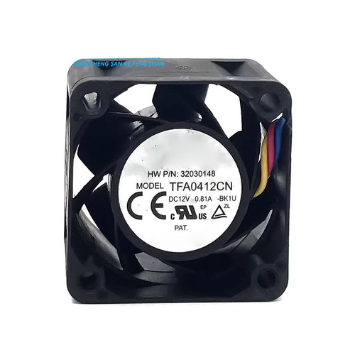 Cooling Fan For DELTA TFA0412CN-BK1U 40*40*28MM DC12V 0.81A 2Lines New