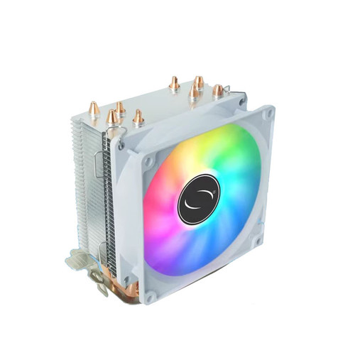 CPU Fan&Heatsink For MUTE COOLER For MUTECOOLER K400 90*90*25MM DC12V 130W 4Pin RGB lights White New