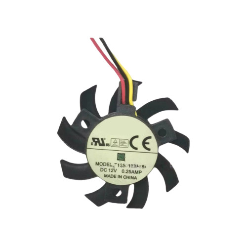Cooling Fan T125010BH(8) DC12V 0.25AMP 3Lines New