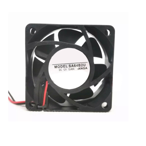 Cooling Fan SA64B2U DC12V 0.46A 6025 6CM 2PIN 2Lines New
