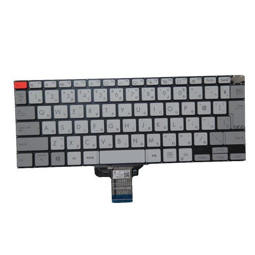 Laptop Keyboard For ASUS Vivobook X7400P X7400PA X7400PC Japanese JP white Gray Without Frame Without Backlit Film
