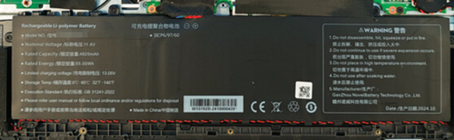 Laptop Battery For Prologix M15-725 PLN725.I312.16.S3.WP11E.028 PLN725.I312.16.S1.WP11E.020 PLN725.I312.16.S2.WP11.023 PLN725.I312.16.S2.WP11E.024 11.4V 4825MAH 55.00WH