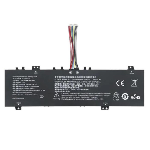 Laptop Battery For KUAISUZHE K36 14.8V 4000MAH 59WH New