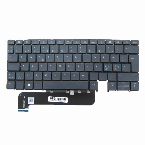 Laptop Keyboard For HP Elite Dragonfly G3 G4 no backlit film Nordic NE Blue New