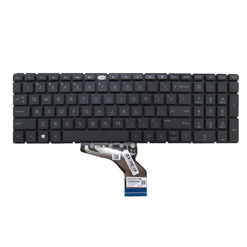 Laptop Keyboard For HP Pavilion 15-CS0000 15-CW0000 With Backlit United States US Black missing a volume key Used