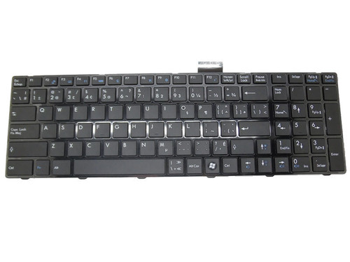Black New Laptop Keyboard For MSI CR60 CR61 CX61 CX70 GE60 GE640 GE640C GE70 GP60 GP70 CX70 Canada CA With Black Frame