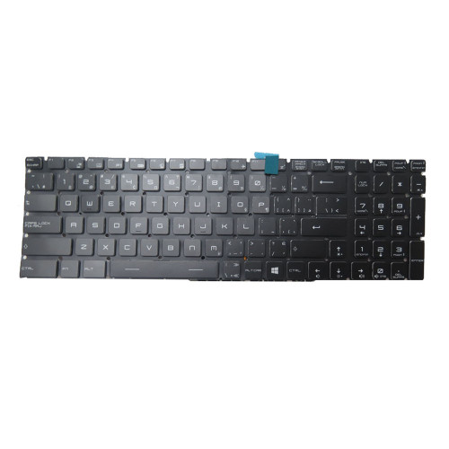 Black New Laptop Backlit Keyboard For MSI GE72 2QE 2QF 2QC 2QD 2QL 6QC 6QD 6QE 6QF 6QL 7RD 7RE Apache Pro GE72VR 6RF 7RF Apache Pro Canada CA No Frame