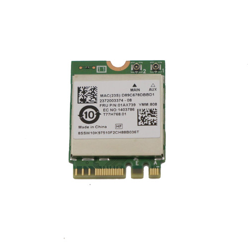 Laptop Wireless Network Card For Lenovo ThinkCentre M720q Desktop 01AX739 SW10K97510 New