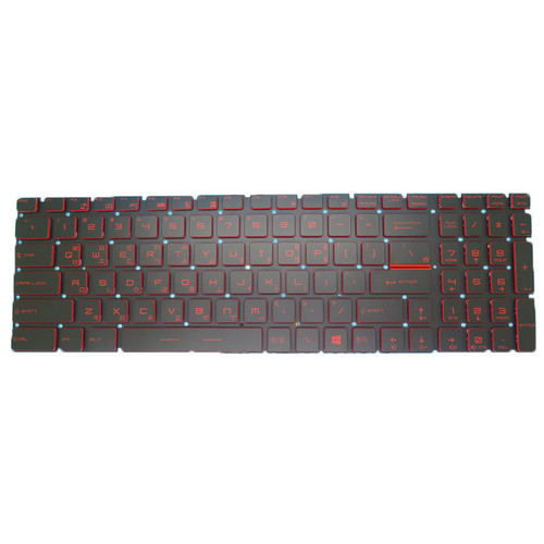 Black New Laptop No Backlit Keyboard Red Word For MSI GT72VR 6RD 6RE 7RD 7RE Korean KR No Frame