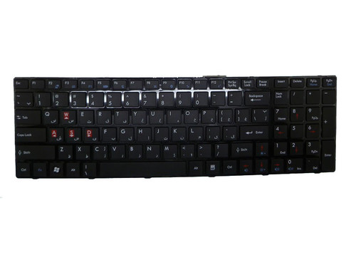 Black New Laptop Keyboard For MSI CR620 CR630 CR650 CR720 A6100 A6200 A6203 A6500 A7200 CX605 CX623 CX705 CX720 FR600 FR620 FR700 FR720 FX603 FX620DX FX700 FX720 Farsi FS With Black Frame