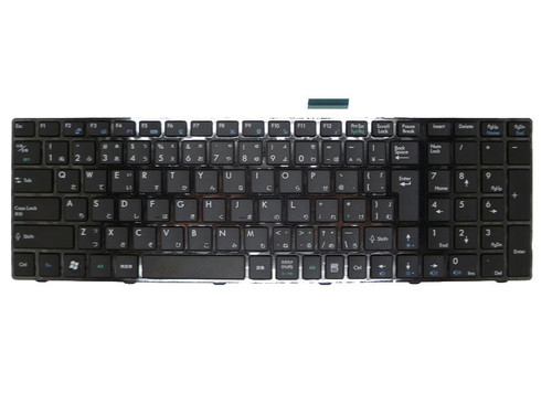 Black New Laptop Keyboard For MSI CR620 CR630 CR650 CR720 A6100 A6200 A6203 A6500 A7200 CX605 CX623 CX705 CX720 FR600 FR620 FR700 FR720 FX603 FX620DX FX700 FX720 Japanese JP With Black Frame V111922AJ4 JA