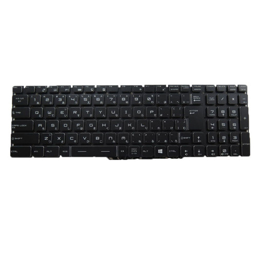 Black New Laptop Per Key Full-Color Backlit Keyboard For MSI GS73 Stealth 8RD 8RE 8RF Japanese JP
